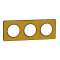 Odace Touch - PLQ Kvadrat Ocre/Cob 3 postes horiz. ou vert. entraxe 71mm|Schneider Electric-SCHS550806KY