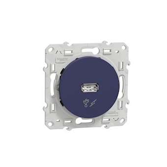 Odace, prise alimentation USB 5V Cobalt|Schneider Electric-SCHS550408