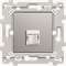 RJ45 essensya CAT.6 UTP simple Titane|Hager-HAGWE225T