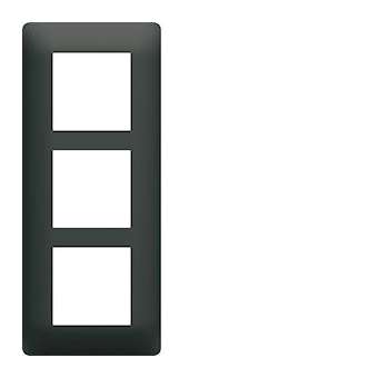 Plaque 3 postes essensya E57 Anthracite|Hager-HAGWE527