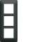 Plaque 3 postes essensya E57 Anthracite|Hager-HAGWE527