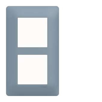 Plaque 2 postes essensya E57 Riviera|Hager-HAGWE536
