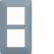 Plaque 2 postes essensya E57 Riviera|Hager-HAGWE536