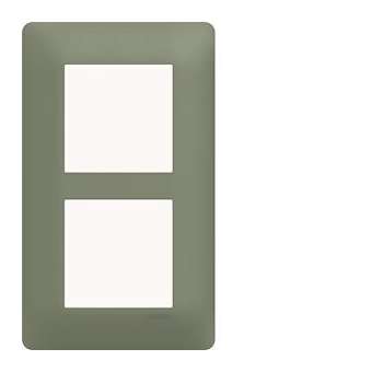 Plaque 2 postes essensya E57 Botanic|Hager-HAGWE546