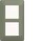 Plaque 2 postes essensya E57 Botanic|Hager-HAGWE546