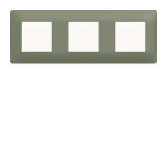 Plaque 3 postes essensya Botanic|Hager-HAGWE543