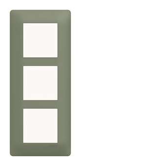 Plaque 3 postes essensya E57 Botanic|Hager-HAGWE547