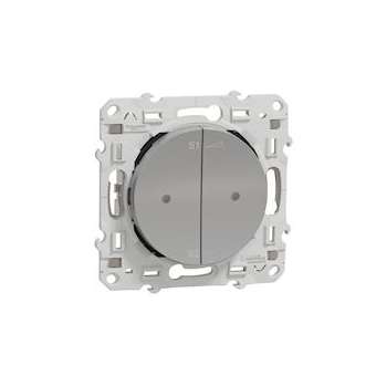 Odace + Alu, variateur scénario à poussoir PlusLink|Schneider Electric-SCHS530565