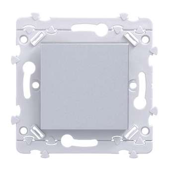 essensya Lot de 50 Interrupteurs Va et Vient titane|Hager-HAGWE00150T