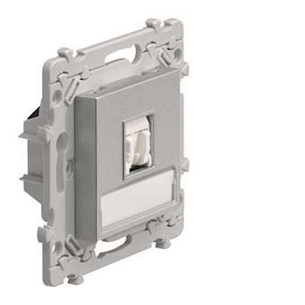 essensya prise RJ45 Catégorie 5e UTP pour Grade 1 Titane|Hager-HAGWE211T