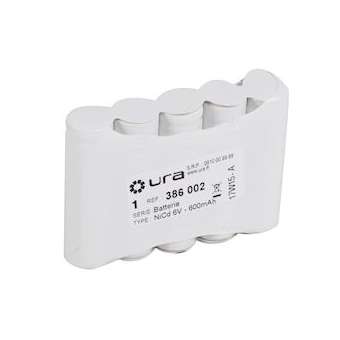 Batterie Ni-Cd 6V 600mAh pour alarme incendie|Ura-URA386002