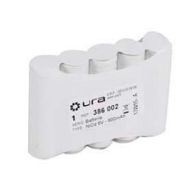 Batterie Ni-Cd 6V 600mAh pour alarme incendie|Ura-URA386002