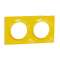 Odace Styl plaque Ambre 2 postes horizontaux ou verticaux entraxe 71mm|Schneider Electric-SCHS520704G