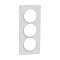 Odace Touch, plaque Blanc avec liseré Blanc 3 postes verticaux 57mm|Schneider Electric-SCHS520816