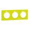 Odace Styl plaque Vert Chartreuse 3 postes horiz. ou verticaux entraxe 71mm|Schneider Electric-SCHS520706H