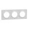 Odace Styl plaque Gris 3 postes horizontaux ou verticaux entraxe 71mm|Schneider Electric-SCHS520706A1