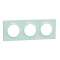 Odace Styl plaque Bleu Cian 3 postes horizontaux ou verticaux entraxe 71mm|Schneider Electric-SCHS520706C