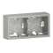 Cadre saillie 2 postes dooxie finition alu|Legrand-LEG600142