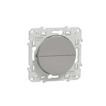 Odace, poussoir Alu, 2 boutons montée/descente pour volets-roulants|Schneider Electric-SCHS530207
