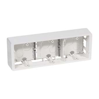 Cadre saillie Céliane 3 postes horizontal ou vertical blanc|Legrand-LEG080243