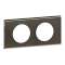 Plaque Céliane Matières 2 postes - finition Black Nickel|Legrand-LEG069032