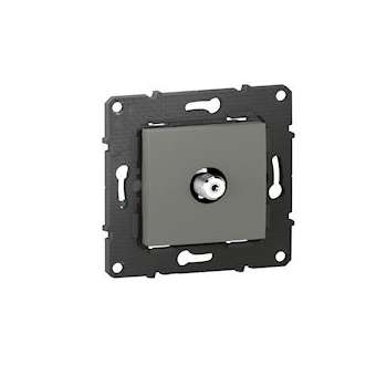 Prise télévision simple type F à visser Altège - finition Nuage|Bticino-TICBTAL41CD