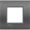 Plaque Livinglight Air Effet soyeux 2 modules - Street|Bticino-TICBTLNE4802ST