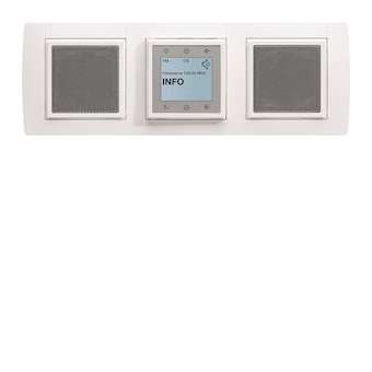 Kallysta Kit radio FM tactile + 2 haut-parleurs encastrés|Hager-HAGWK352