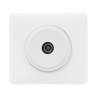 Prise TV simple avec plaque Céliane - Blanc|Legrand-LEG099563