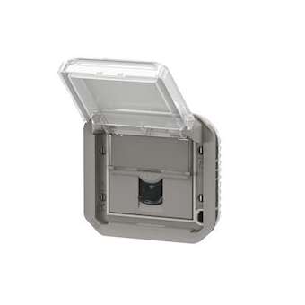 Prise RJ45 catégorie 6A STP Plexo composable gris|Legrand-LEG069559L