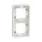Mureva Styl - Cadre 2 postes vertical - encastré - IP55 - IK08 - blanc|Schneider Electric-SCHMUR39151
