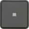 cubyko Poussoir 1O/1F lumineux associable gris IP55