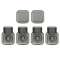 Lot de 2 va-et-vient + 4 prises de courant Plexo complet saillie - gris|Legrand-LEG200490