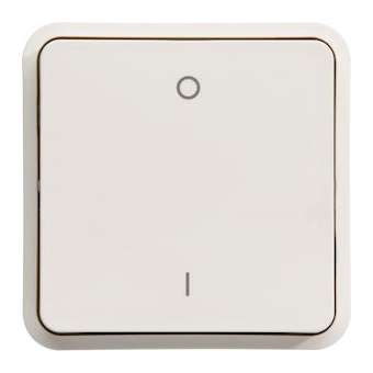 cubyko Interrupteur bipolaire marqué 0/1 associable blanc IP55|Hager-HAGWNA008B
