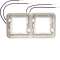 cubyko collerette double lumineuse à LED bleues 230V horizontale|Hager-HAGWNA711