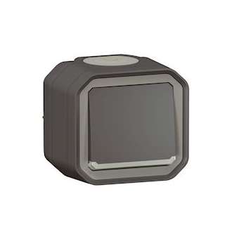 Interrupteur ou va-et-vient témoin Plexo complet saillie - anthracite|Legrand-LEG070029
