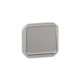 Interrupteur ou va-et-vient lumineux Plexo composable - gris|Legrand-LEG070043