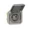 Prise de courant avec volet Plexo composable - gris|Legrand-LEG070042