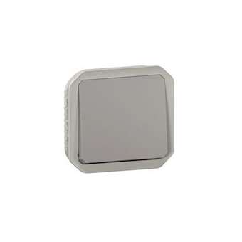 Poussoir NO Plexo composable - gris|Legrand-LEG070049