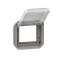 Adaptateur Plexo pour Mosaic 2 modules à volet transparent - gris|Legrand-LEG070055