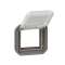 Adaptateur Plexo pour Mosaic 2 modules à volet transparent - anthracite|Legrand-LEG070059