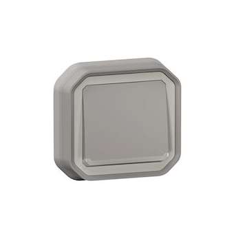 Interrupteur ou va-et-vient témoin Plexo complet encastré et griffes - gris|Legrand-LEG070071