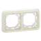 Plaque support Plexo encastré - 2 postes horizontal - Blanc|Legrand-LEG069965