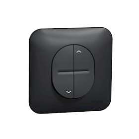 Ovalis - Inter volet-roulant - verrouill méca haut/ bas Avec plaque -Anthracite|Schneider Electric-SCHS460208