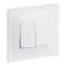 Double interrupteur ou va-et-vient Neptune 10A - blanc