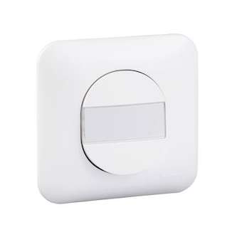 Ovalis - poussoir - porte-étiquette - 10A - à griffes - avec plaque avec plaque|Schneider Electric-SCHS265266