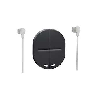 Ovalis - 2 demi-touches+1 voyant -Anthracite|Schneider Electric-SCHS460298