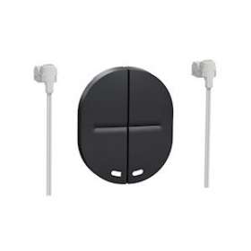 Ovalis - 2 demi-touches+1 voyant -Anthracite|Schneider Electric-SCHS460298