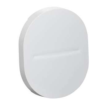 Ovalis - Enjoliveur seul va-et-vient et poussoir Blanc|Schneider Electric-SCHS260604