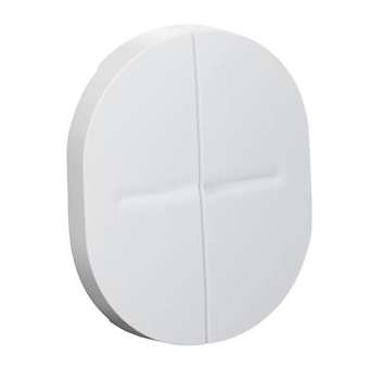 Ovalis - Enjoliveur double va-et-vient, double poussoir, vv + poussoir Blanc|Schneider Electric-SCHS260614